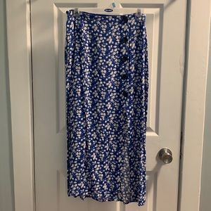 Floral Wrap Skirt